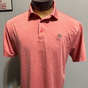 Under Armour The Playoff Polo Mens Medium Short Sleeve with Harvester Logo